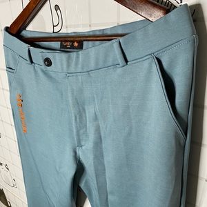 Trending elastic pant | Bluish green | Turkey